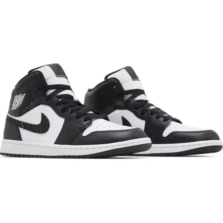 Air Jordan 1 Mid 'Panda Elephant/Off Noir' Sale