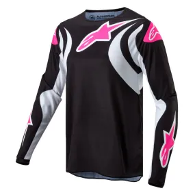 ALPINESTARS 2024 WOMENS FLUID JERSEY - BLACK WHITE