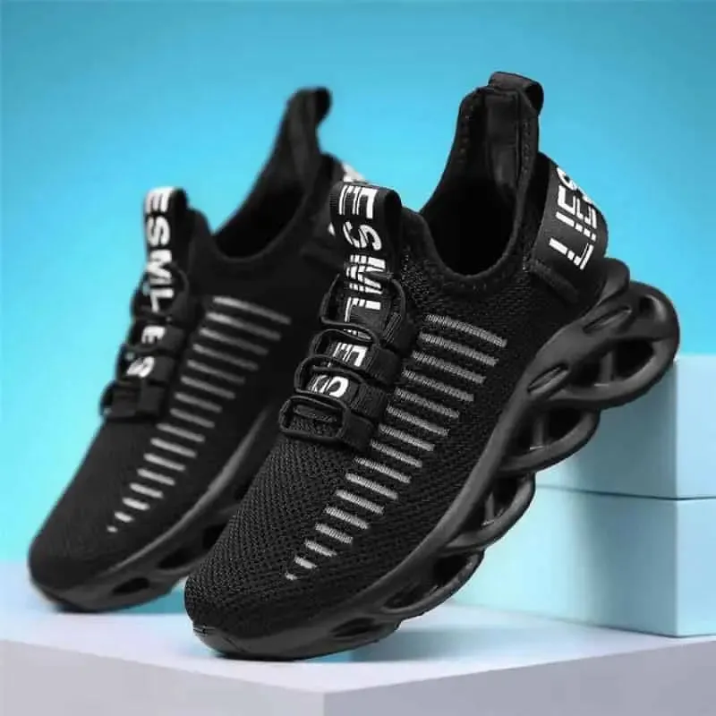 Blade Rubber Sole Breathable Slip On Sneakers