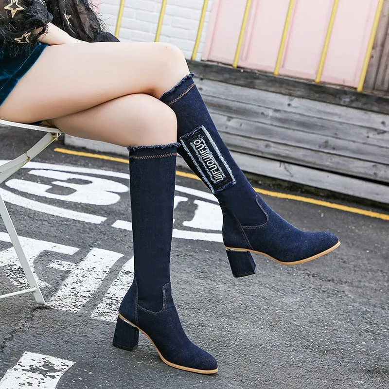 Blinding Light Denim Boot