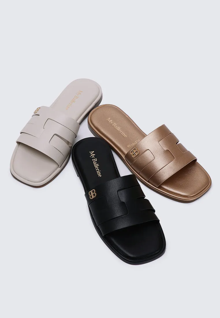 Bobi Comfy Sandal In Rose Gold