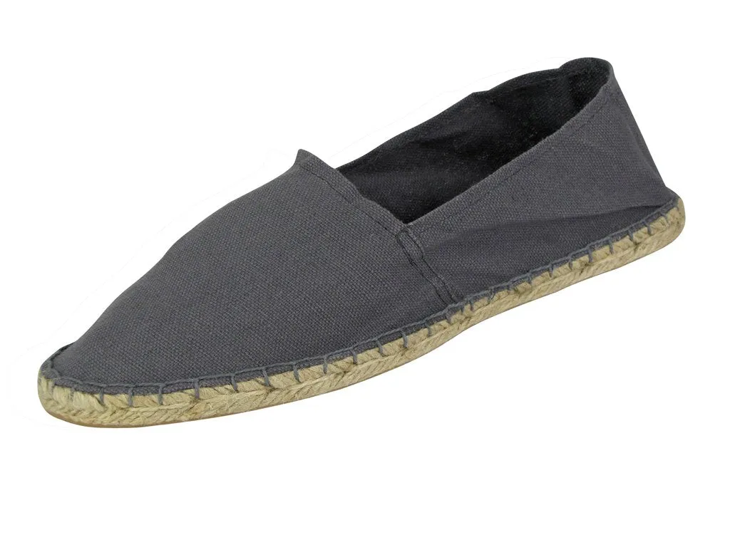 Canvas Espadrilles/ Plimsoll Pumps White, Khaki, Black & Coal