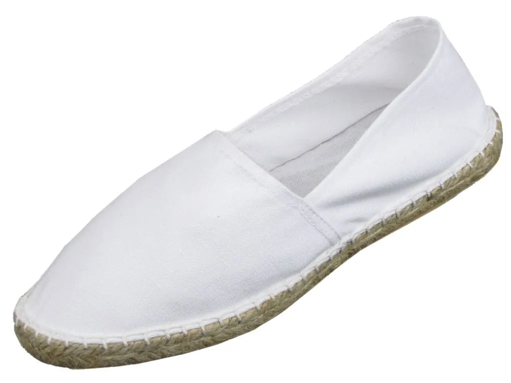 Canvas Espadrilles/ Plimsoll Pumps White, Khaki, Black & Coal