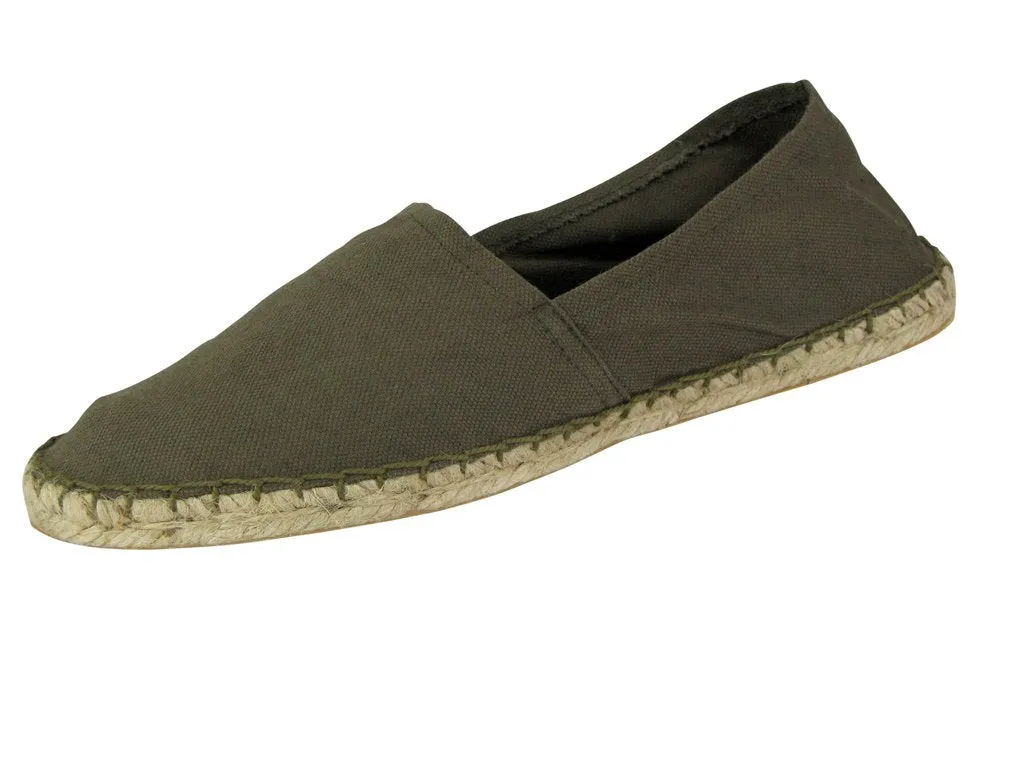 Canvas Espadrilles/ Plimsoll Pumps White, Khaki, Black & Coal