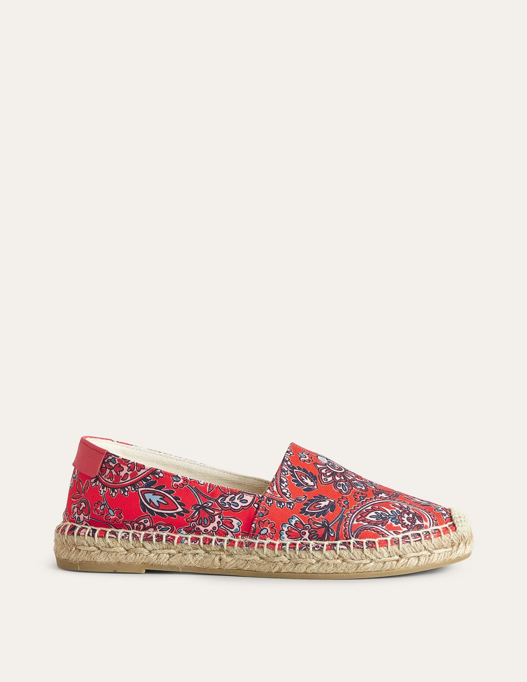 Classic Flat Espadrilles-High Risk Red, Paisley Terrace