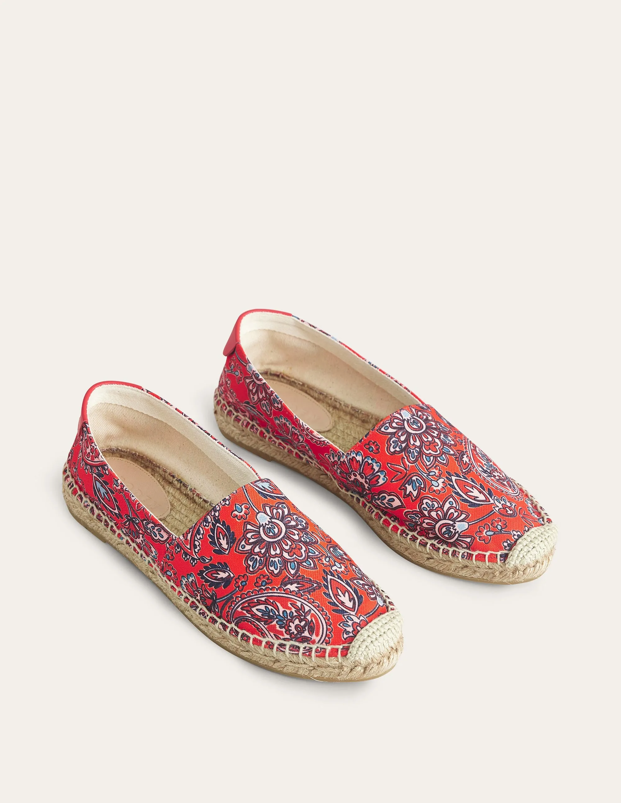 Classic Flat Espadrilles-High Risk Red, Paisley Terrace