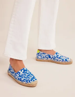 Classic Flat Espadrilles-Moroccan Blue