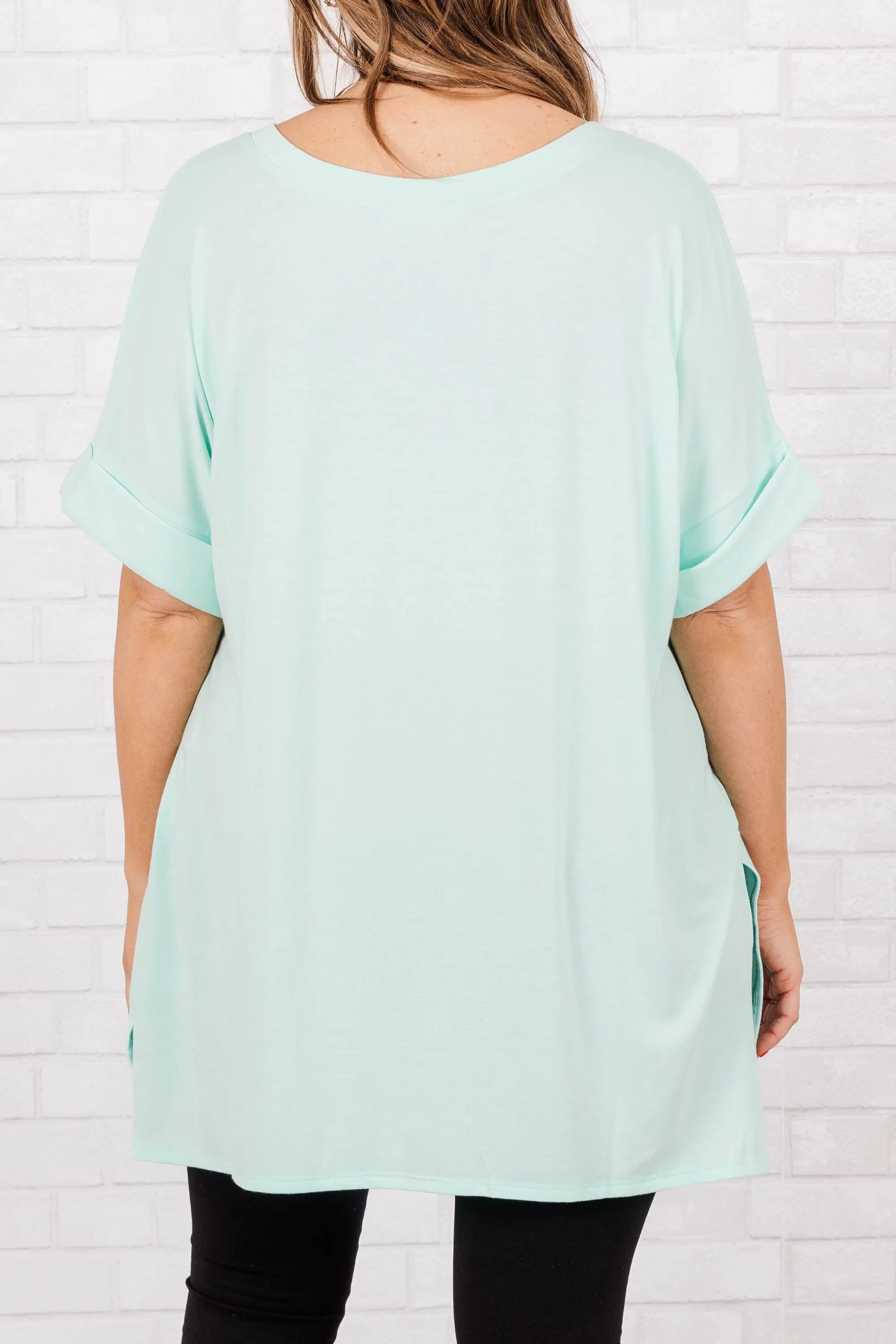 Comfy Travels Top, Aqua Marine