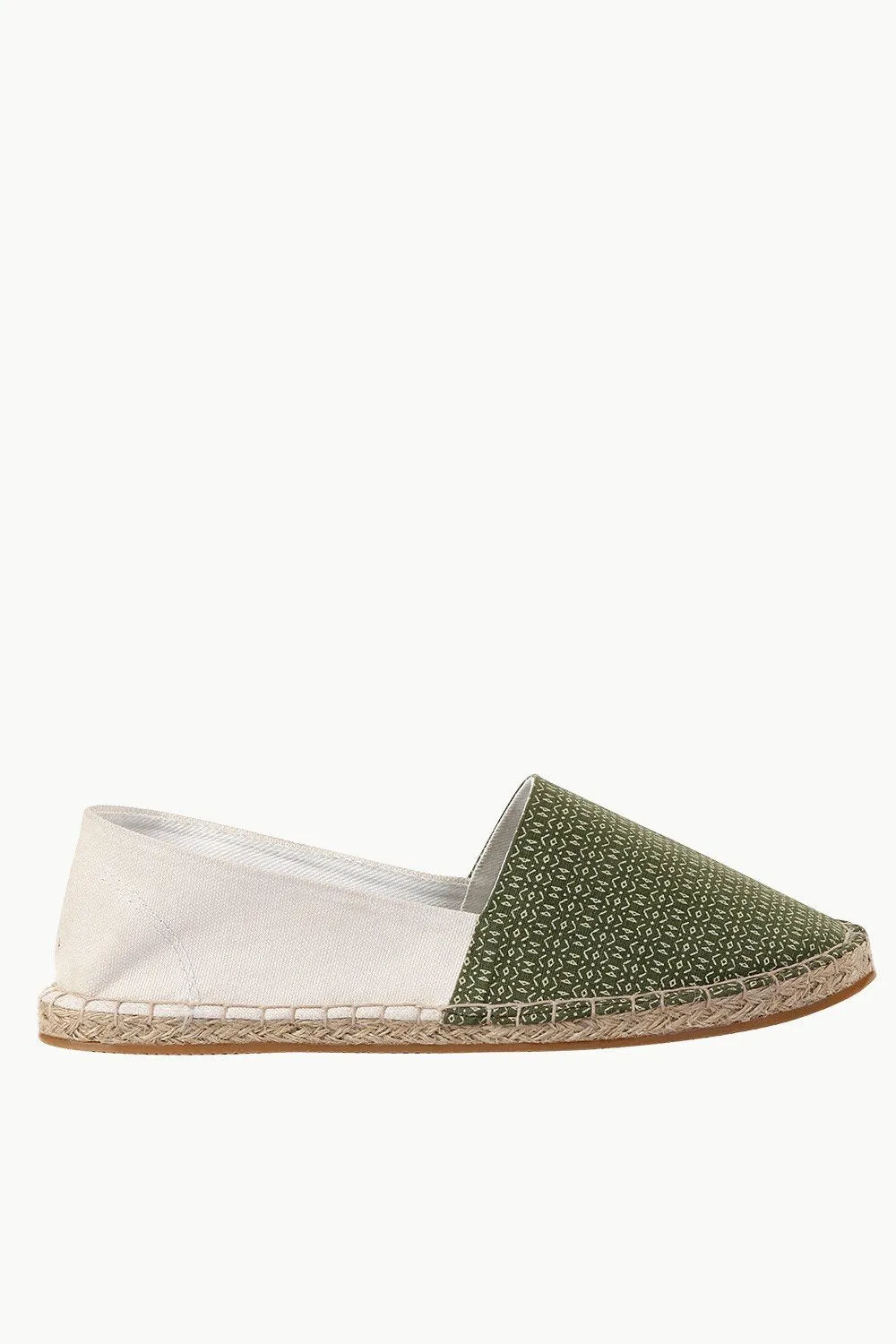 Cut N Sew Green Print Espadrilles