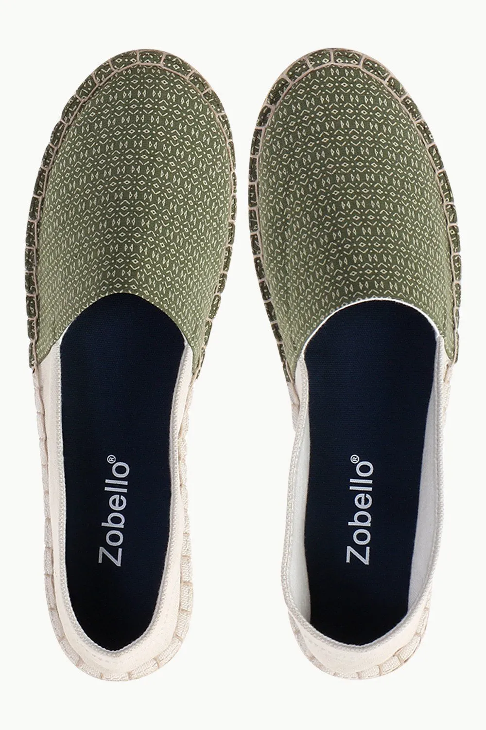 Cut N Sew Green Print Espadrilles