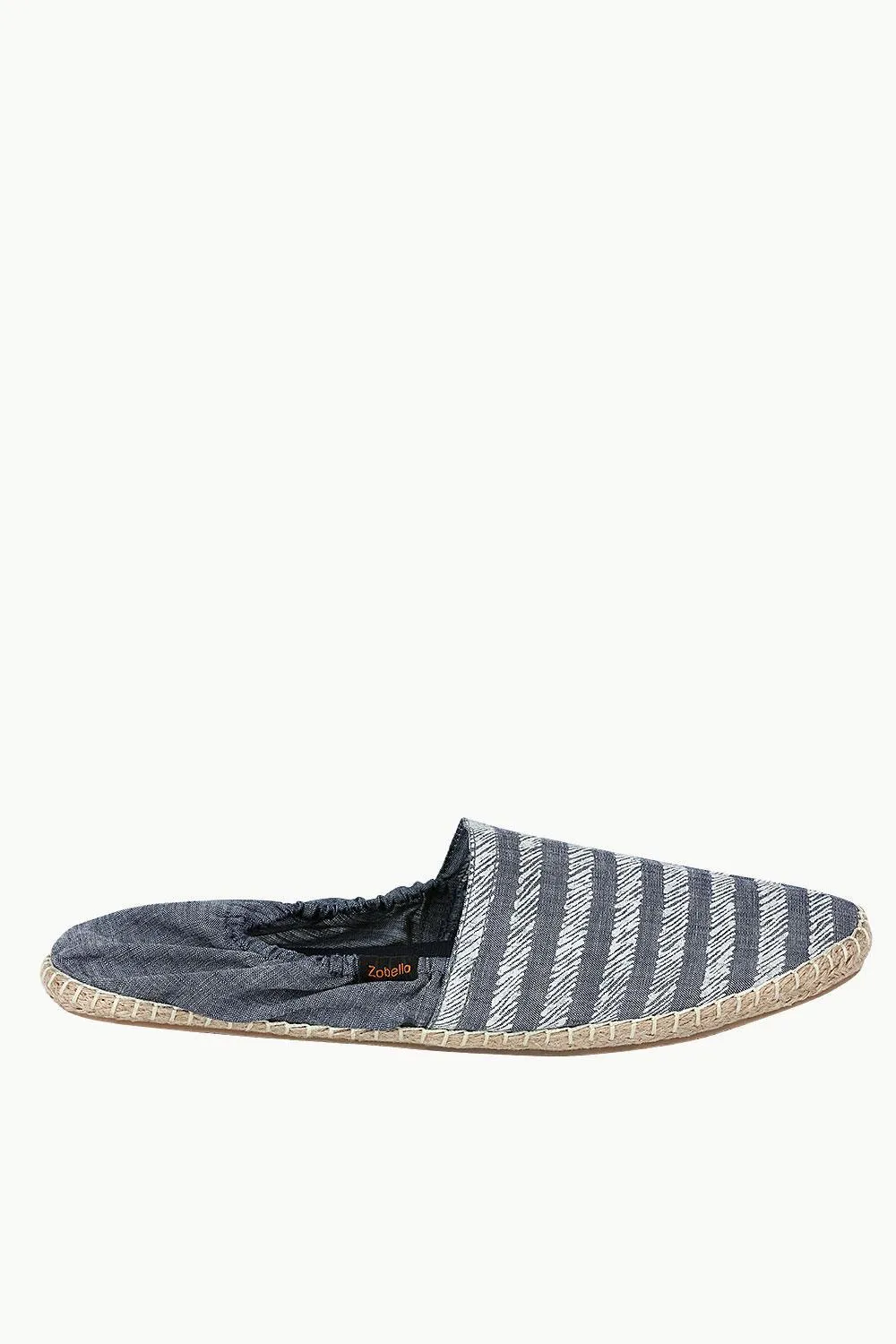 Denim Blue Striped Espadrilles