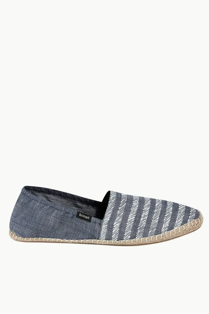 Denim Blue Striped Espadrilles