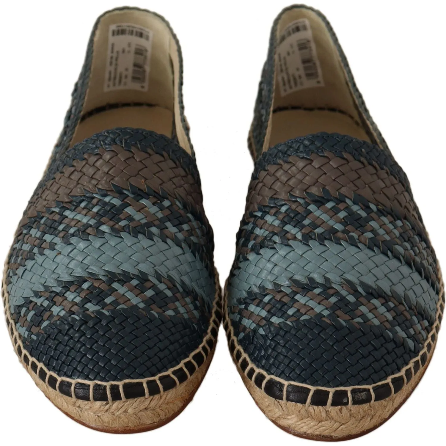 Dolce & Gabbana Elegant Woven Leather Espadrilles