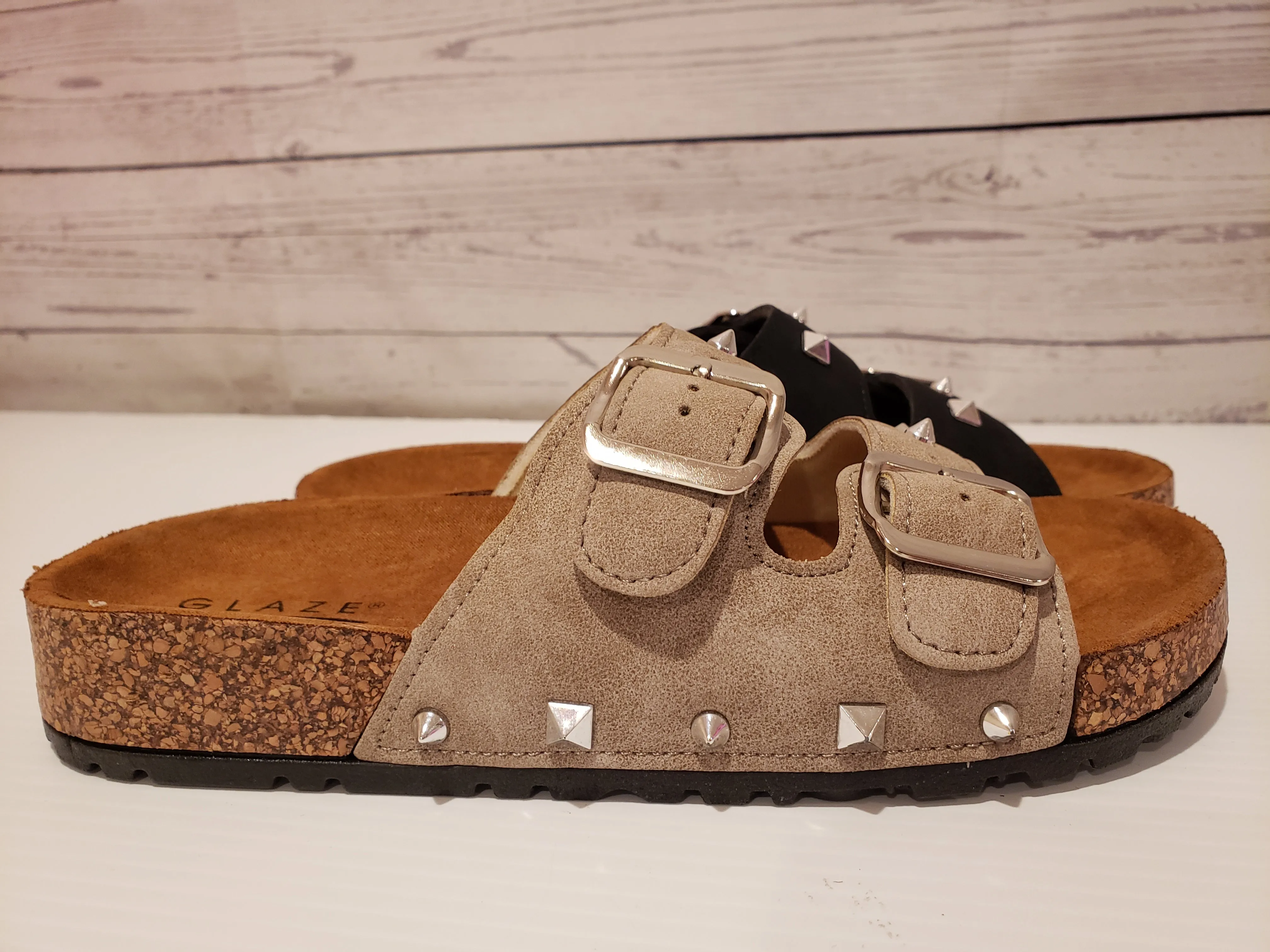 Edgy & Comfy Studded Strap Birkies! (2 Colors)