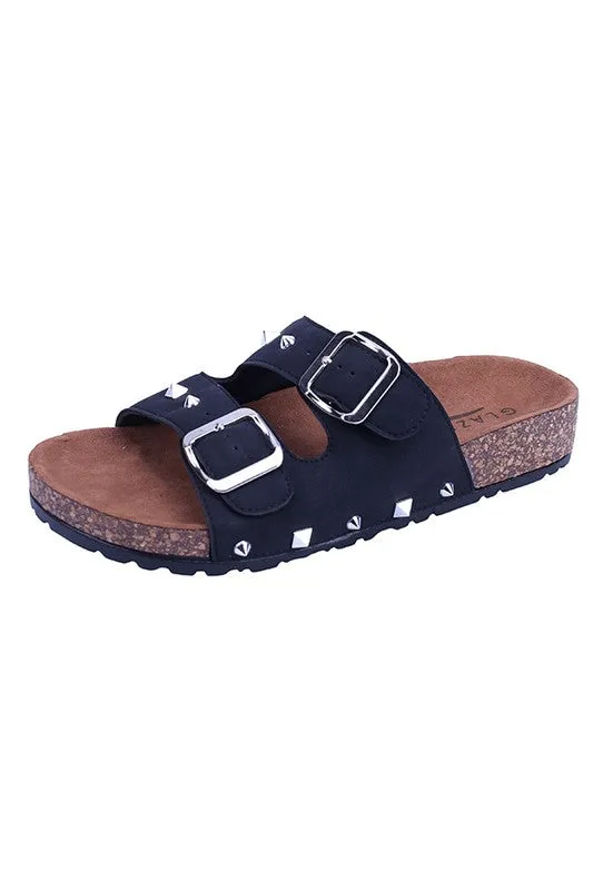 Edgy & Comfy Studded Strap Birkies! (2 Colors)