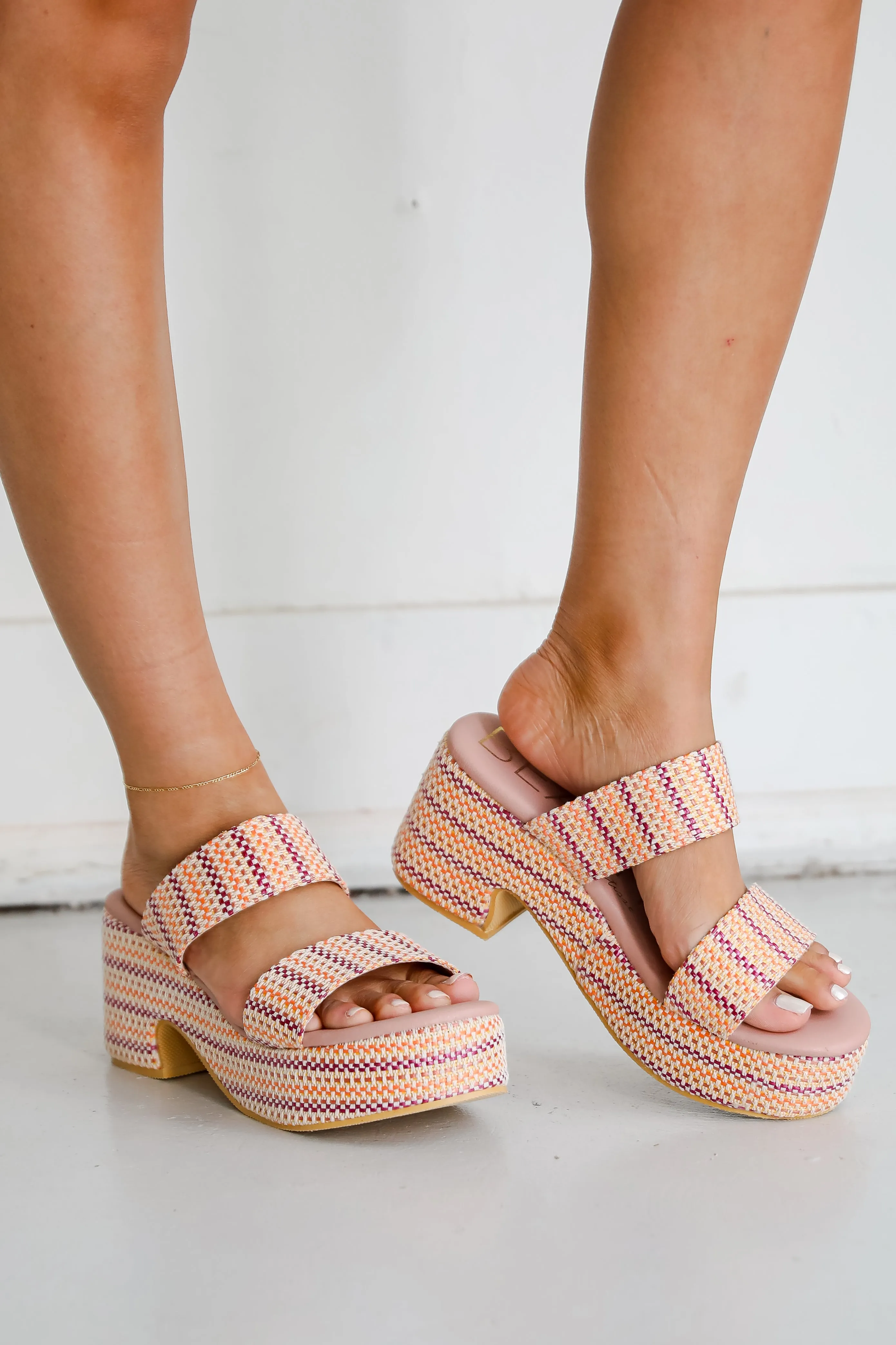 FINAL SALE - Ocean Avenue Pink Platform Espadrilles