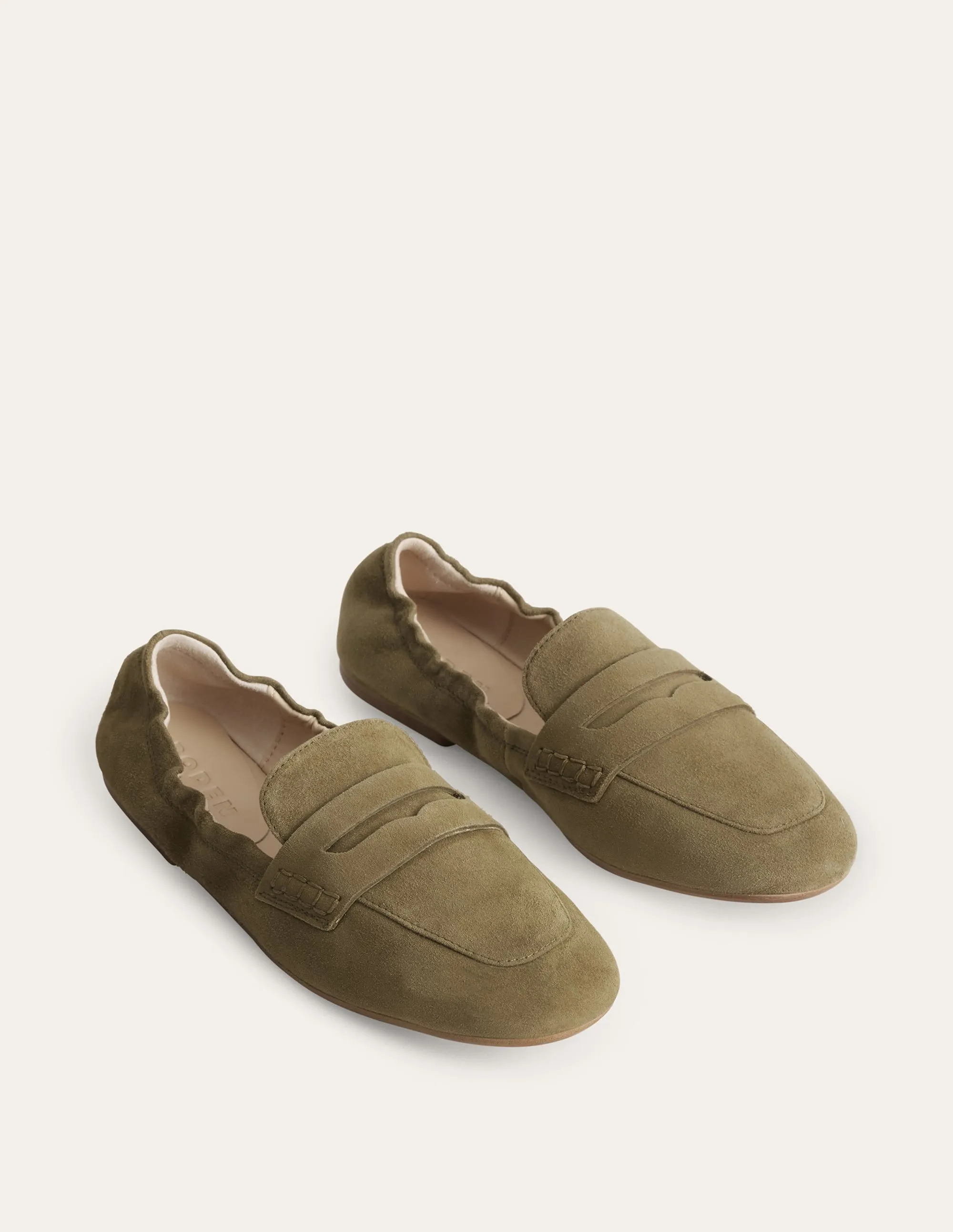 Flexible Sole Loafers-Deep Olive