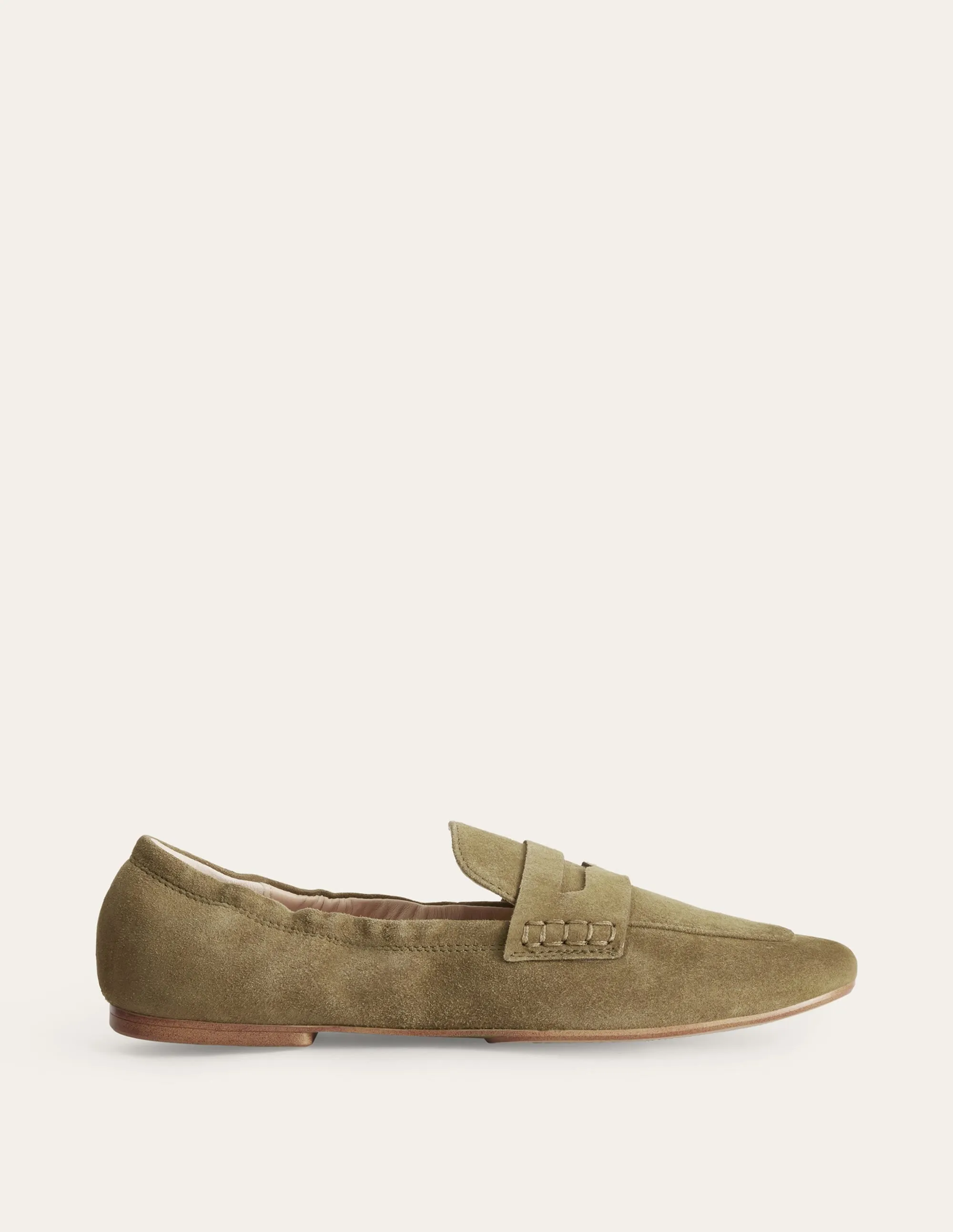 Flexible Sole Loafers-Deep Olive