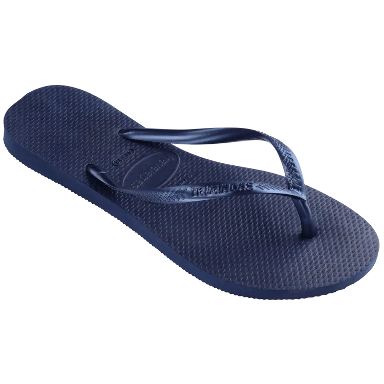 HAVAIANAS Slim Flip Flops - Navy Blue