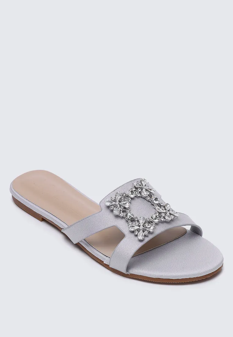 Jenny Comfy Sandals In SIlver