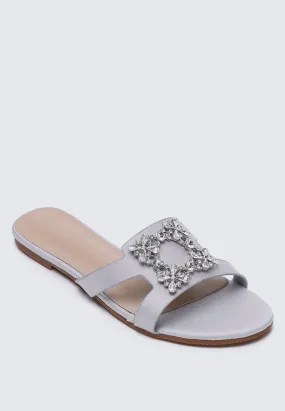 Jenny Comfy Sandals In SIlver