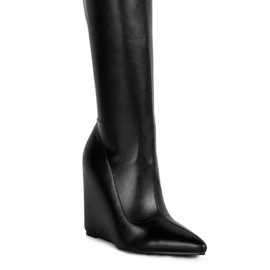 Leggy Lass Long Knee Platform Chunky Boots