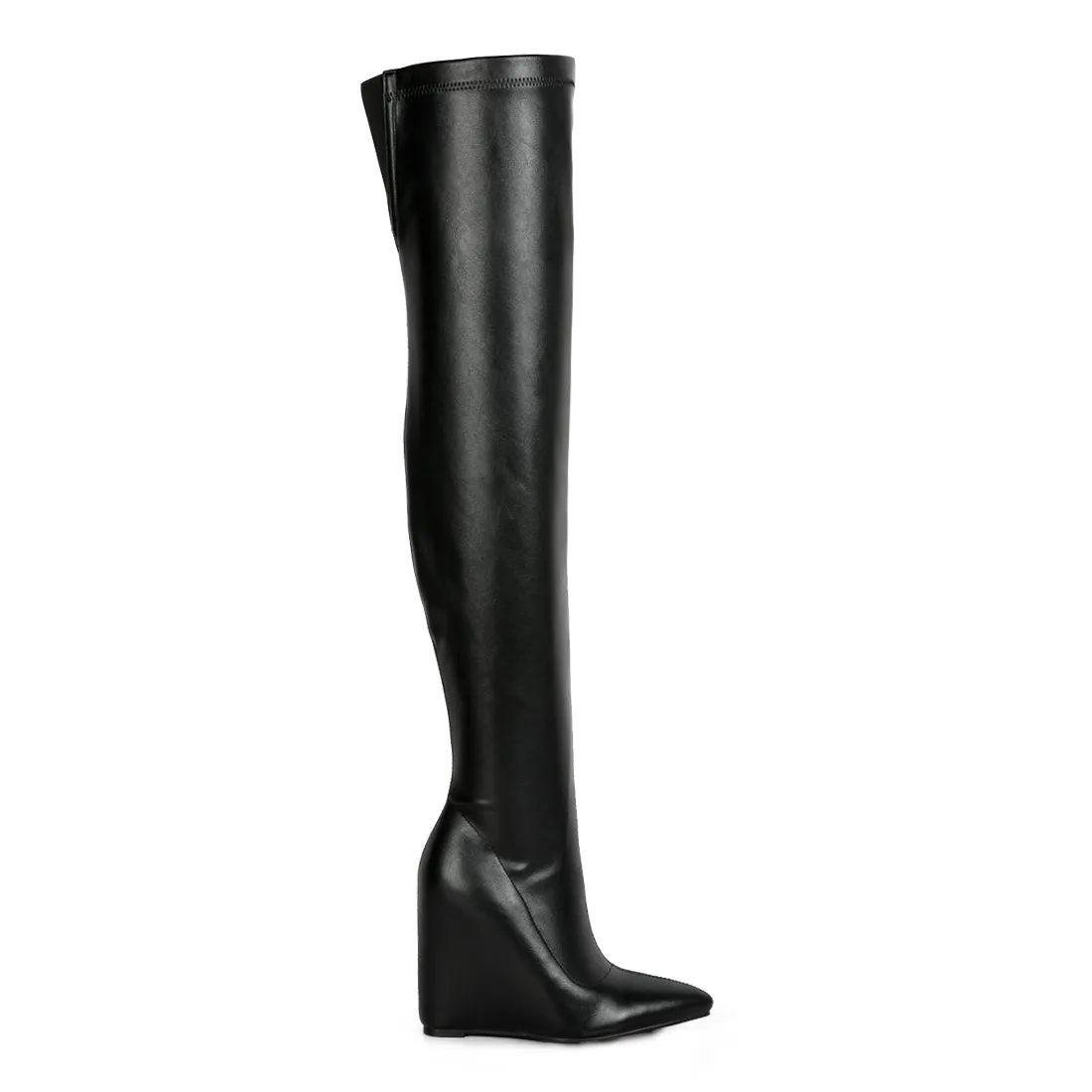 Leggy Lass Long Knee Platform Chunky Boots