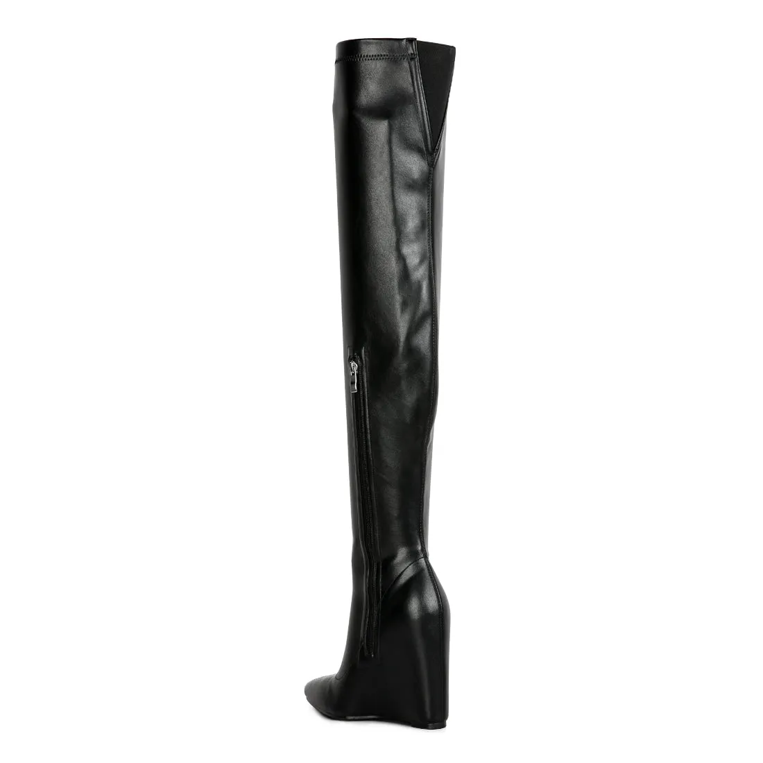 Leggy Lass Long Knee Platform Chunky Boots