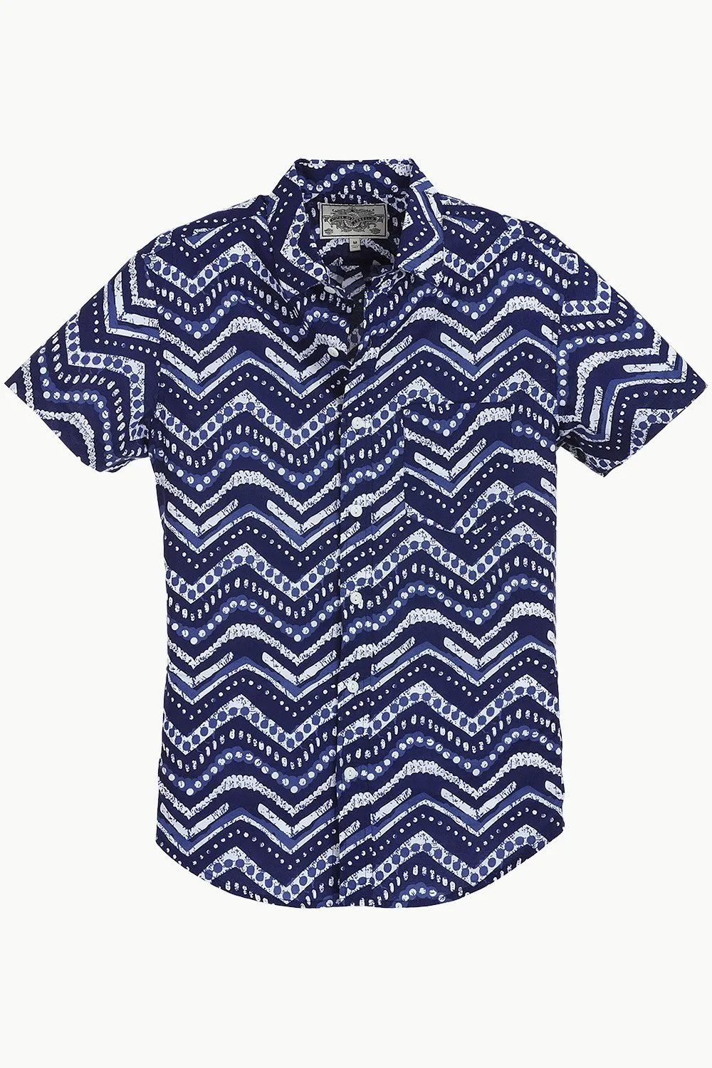 Lightweight Geometric Print Shirt