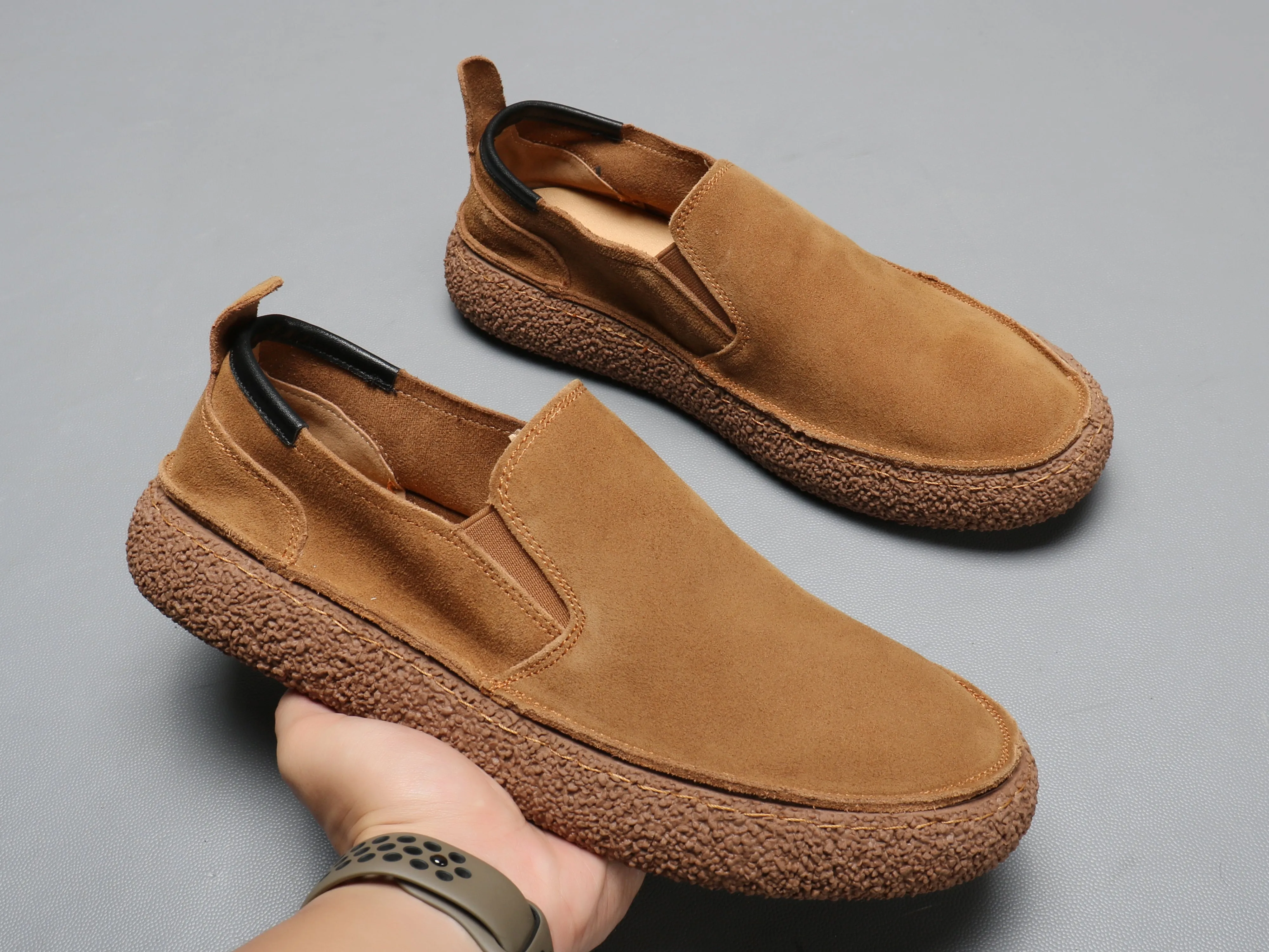 Men's Suede Flat Slip On Loafers