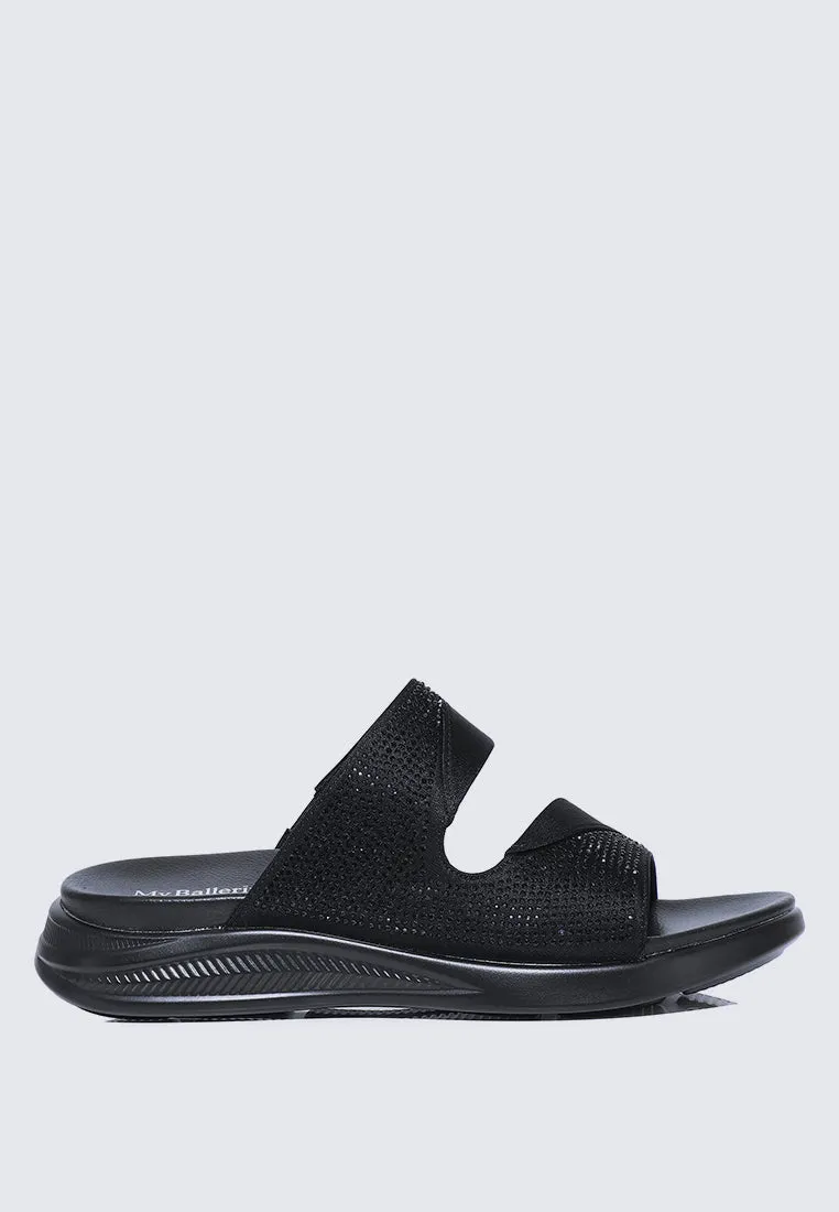 My Soft Steps Comfy Sandals In Black