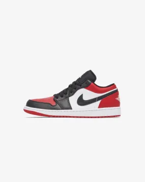 Nike Jordan 1 Low Bred Toe Sneakers