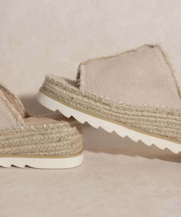 OASIS SOCIETY Adelyn - Beige Linen Espadrilles