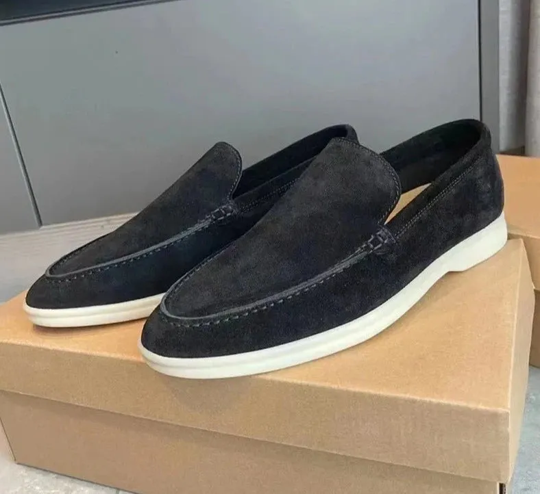 Suede elegant loafers