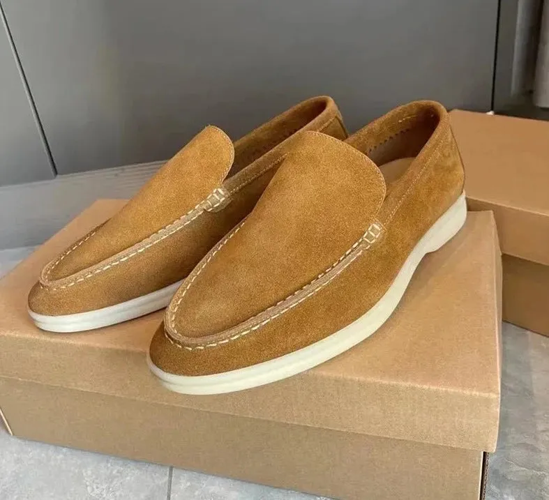 Suede elegant loafers