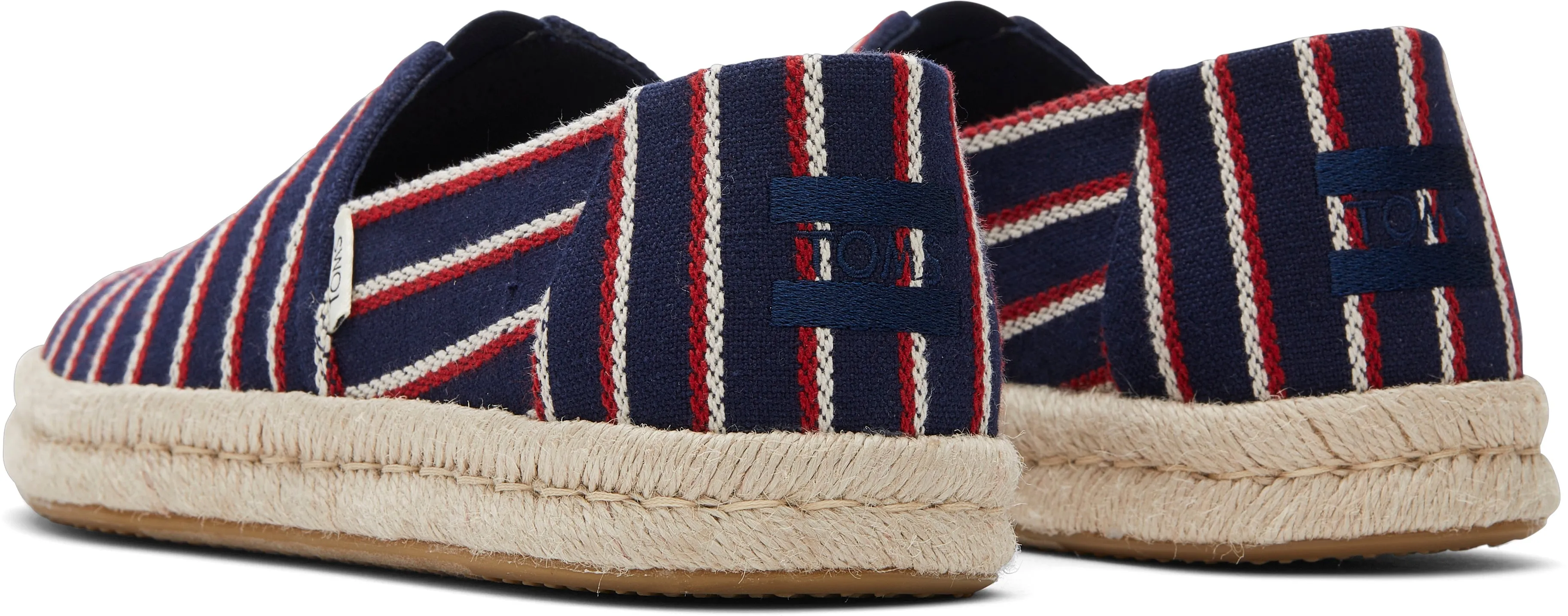 Toms Men Alpargata Rope 2.0 Navy Woven Stripes