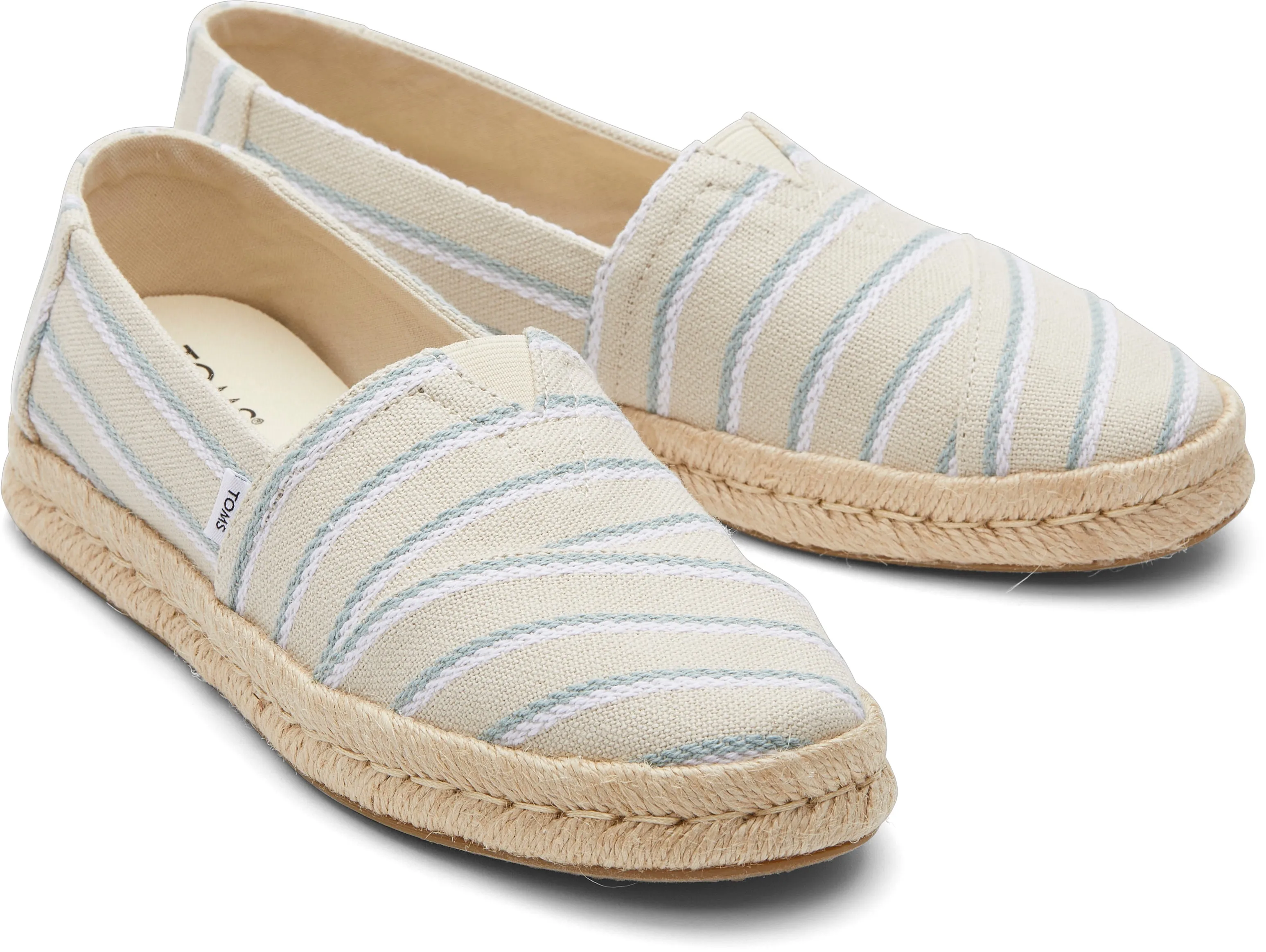 Toms Women Alpargata Rope 2.0 Fog Woven Stripe