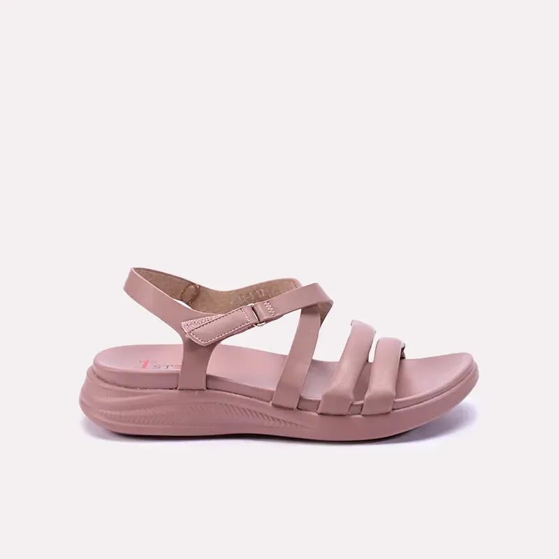 Trista Pink Comfy Sandals 0421323