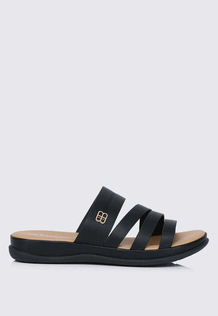 Walk Lite Comfy Sandals In Black